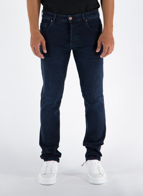 Jeans Uomo MILANO NIB 5 tasche Denim scuro DON THE FULLER- Francavilla Moda